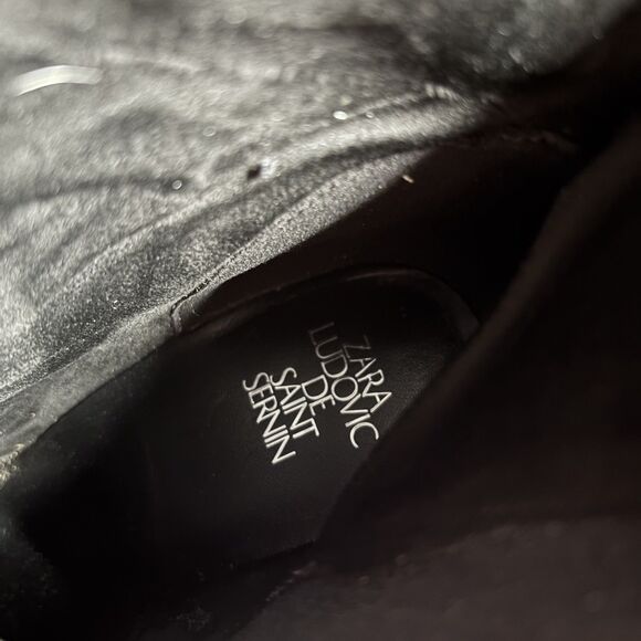 Zara Ludovic De Saint Leather Heel Boots - Picture 4 of 12